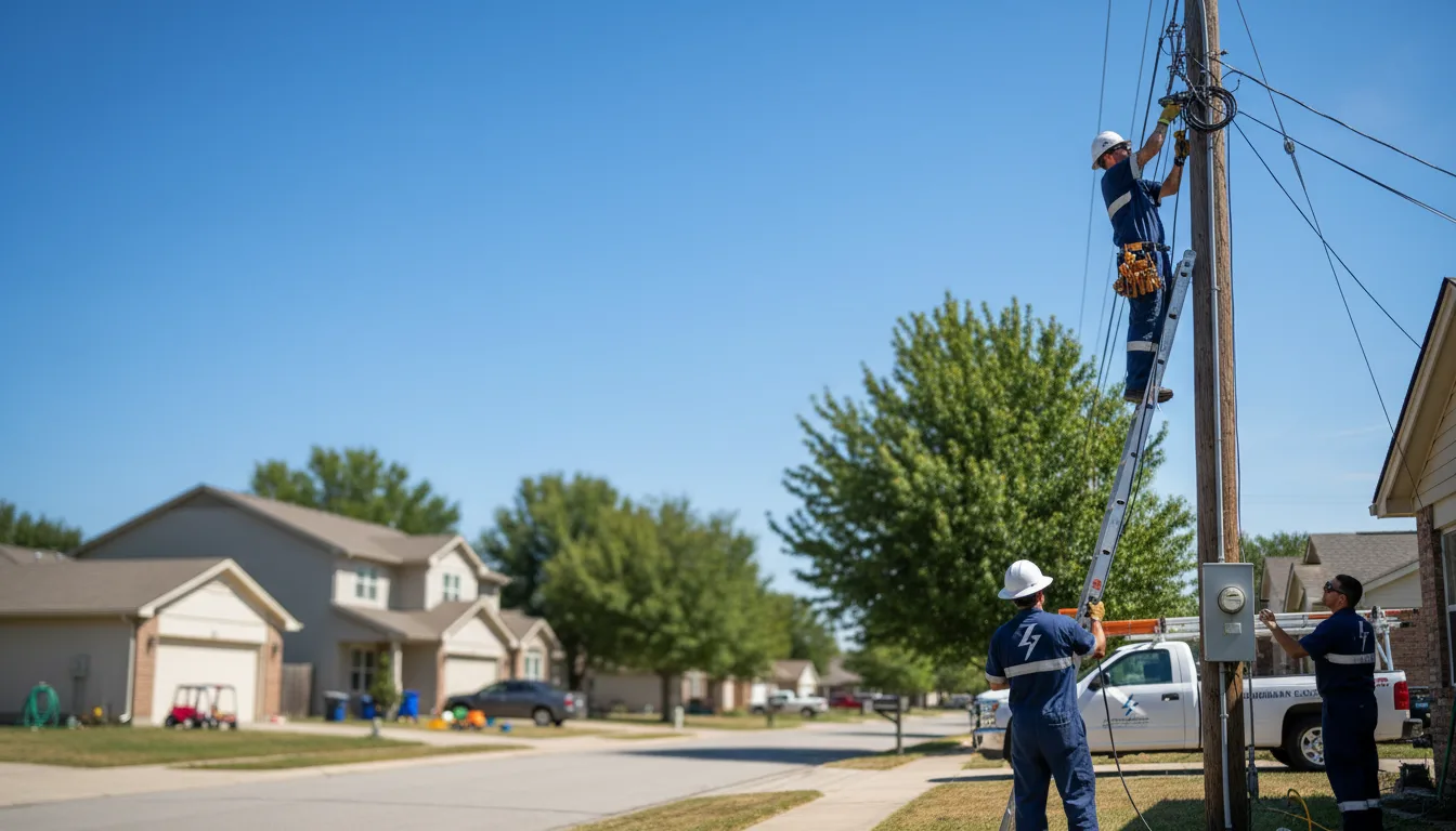Residential electrician providing installation services in Oakley, UT